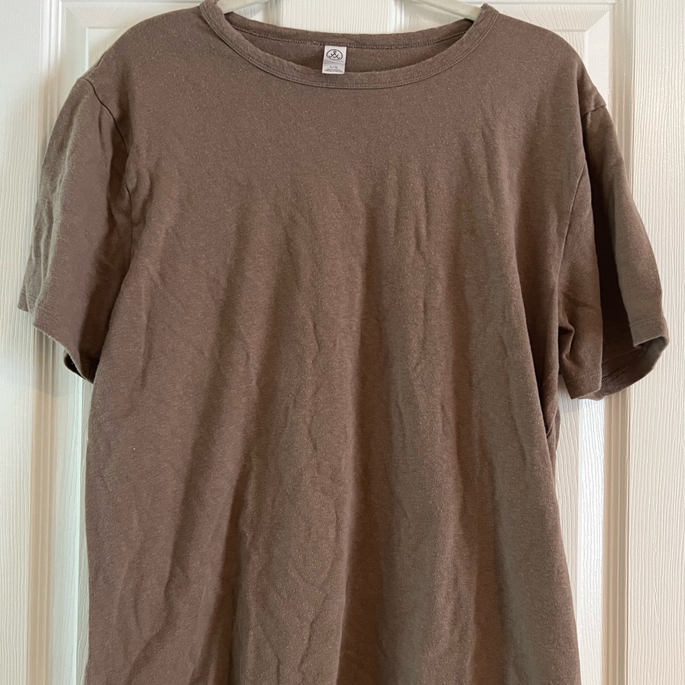 Alternative Hemp/Cotton Short-sleeved T-shirt Sz L
